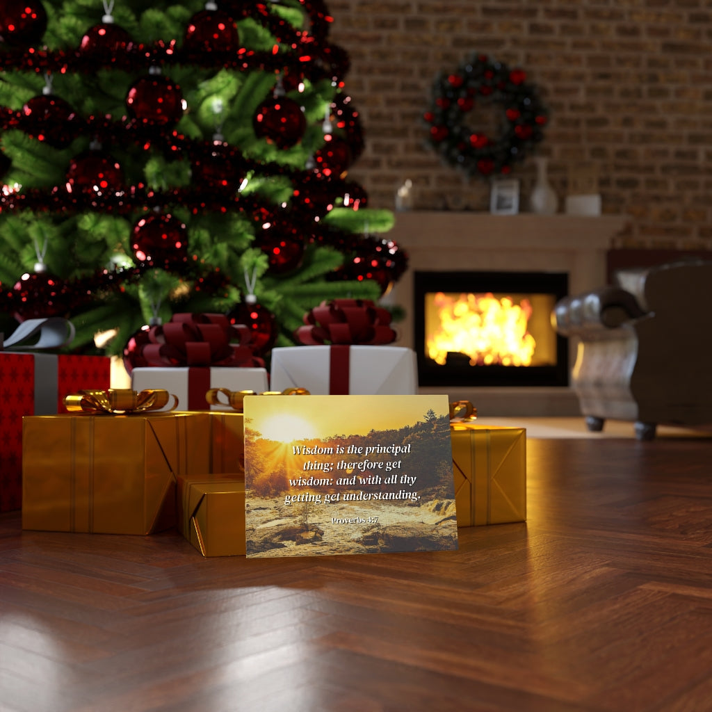 Scripture Walls Understanding Proverbs 4:7 Bible Verse Canvas Christian Wall Art Ready to Hang Unframed-Express Your Love Gifts