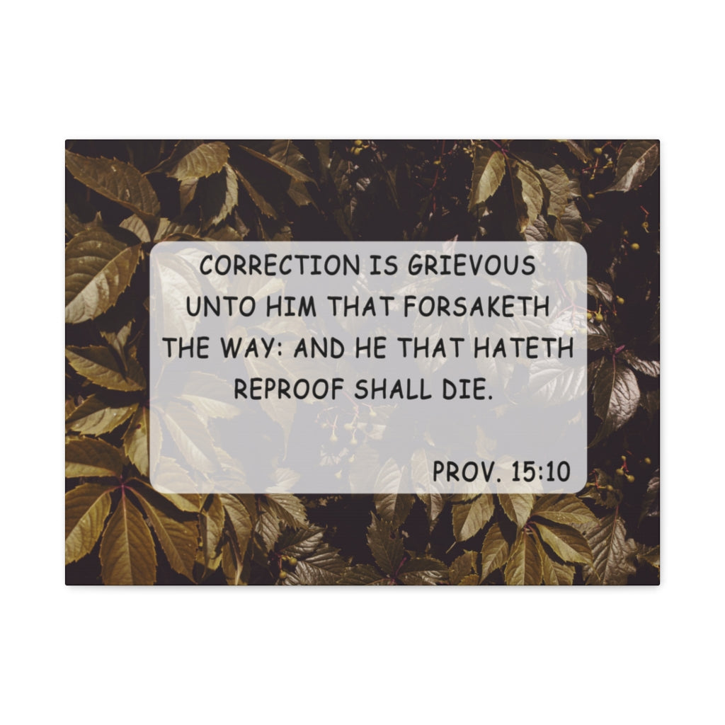 Scripture Walls Unto Him Proverbs 15:10 Bible Verse Canvas Christian Wall Art Ready to Hang Unframed-Express Your Love Gifts