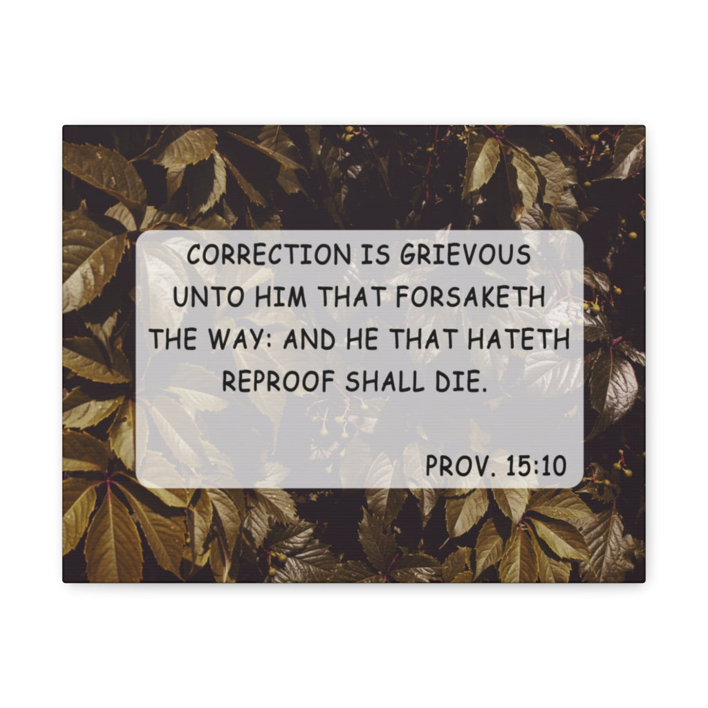 Scripture Walls Unto Him Proverbs 15:10 Bible Verse Canvas Christian Wall Art Ready to Hang Unframed-Express Your Love Gifts