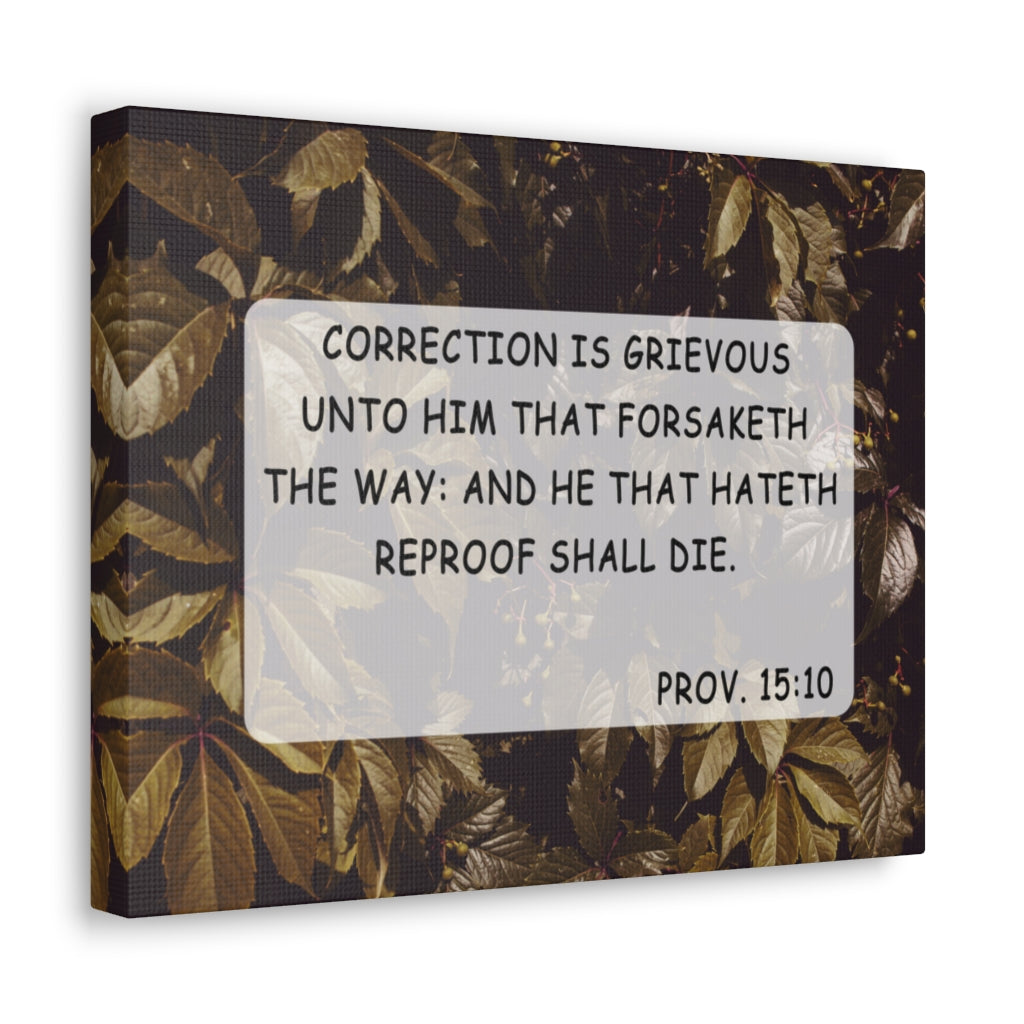 Scripture Walls Unto Him Proverbs 15:10 Bible Verse Canvas Christian Wall Art Ready to Hang Unframed-Express Your Love Gifts