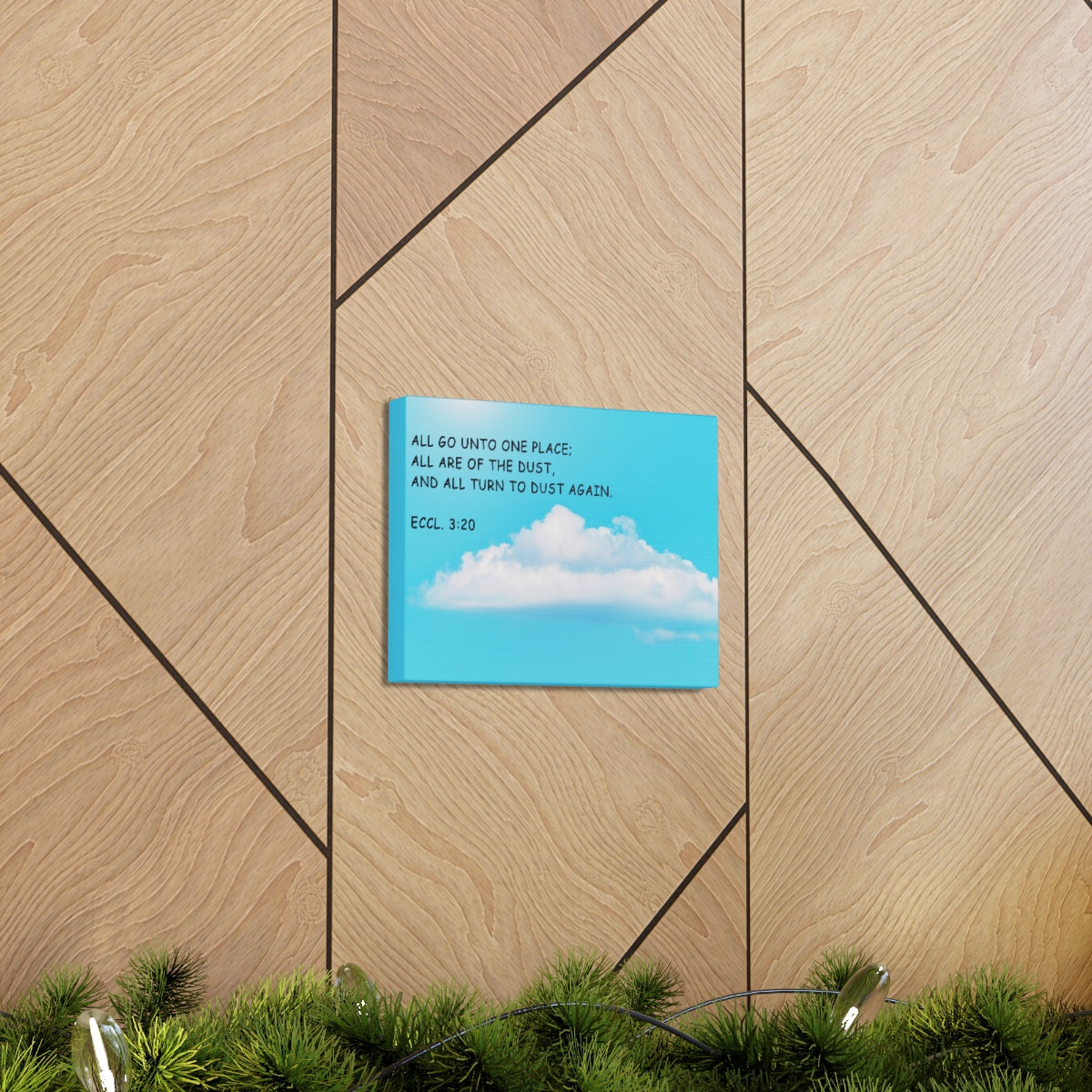 Scripture Walls Unto One Place Ecclesiastes 3:20 Bible Verse Canvas Christian Wall Art Bible Verse Print Ready To Hang Unframed-Express Your Love Gifts