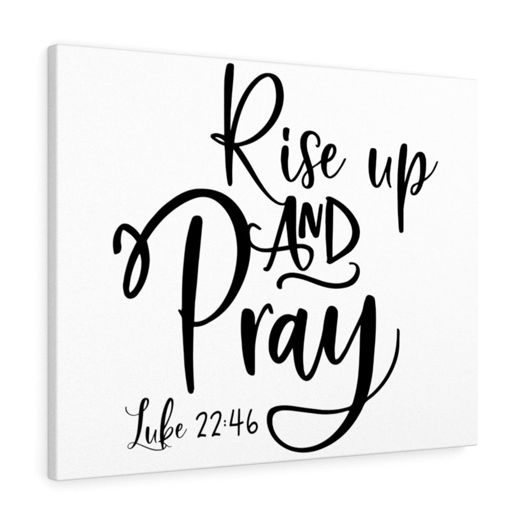 Scripture Walls Up And Pray Luke 22:46 Bible Verse Canvas Christian Wall Art Ready to Hang Unframed-Express Your Love Gifts