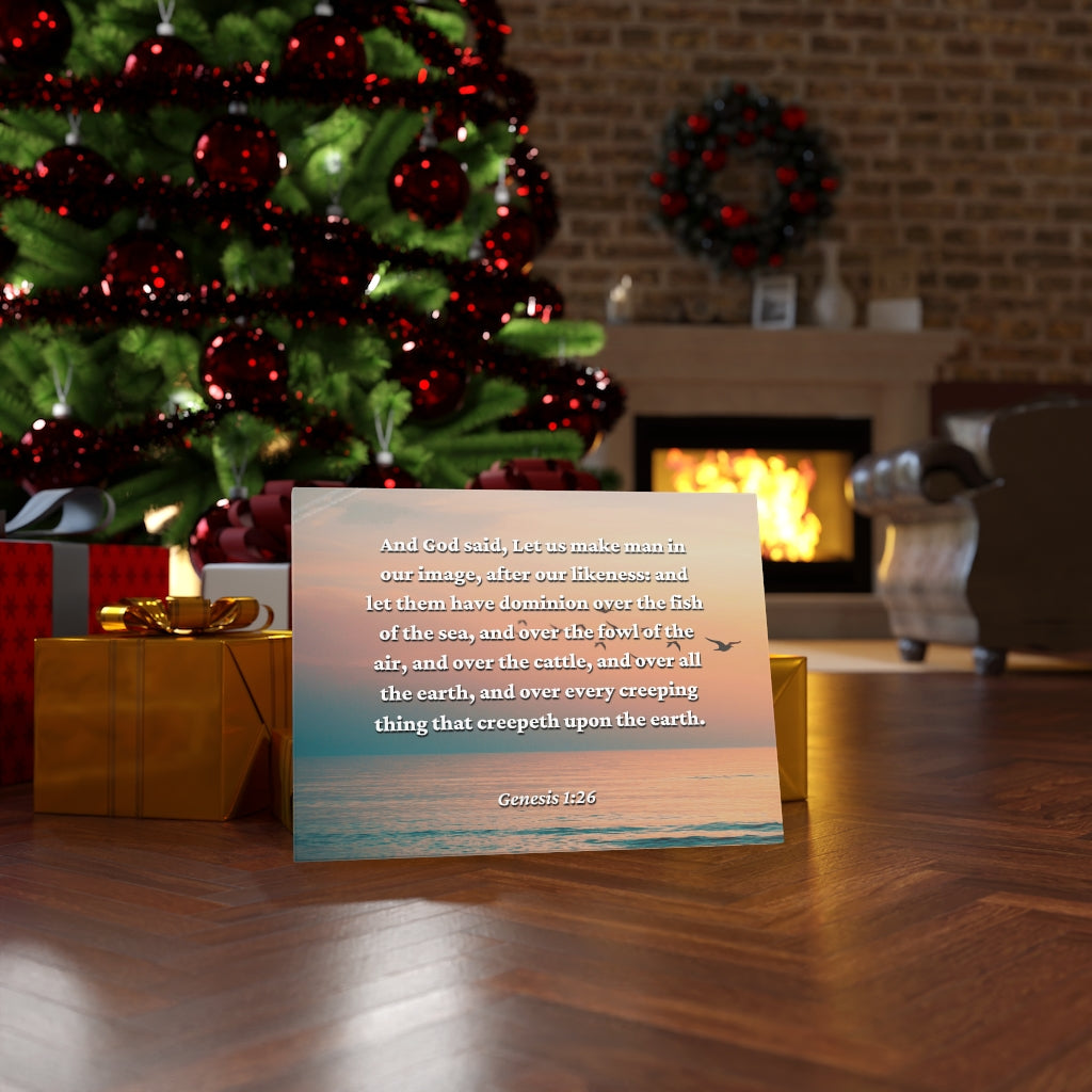 Scripture Walls Upon The Earth Genesis 1:26 Bible Verse Canvas Christian Wall Art Ready to Hang Unframed-Express Your Love Gifts