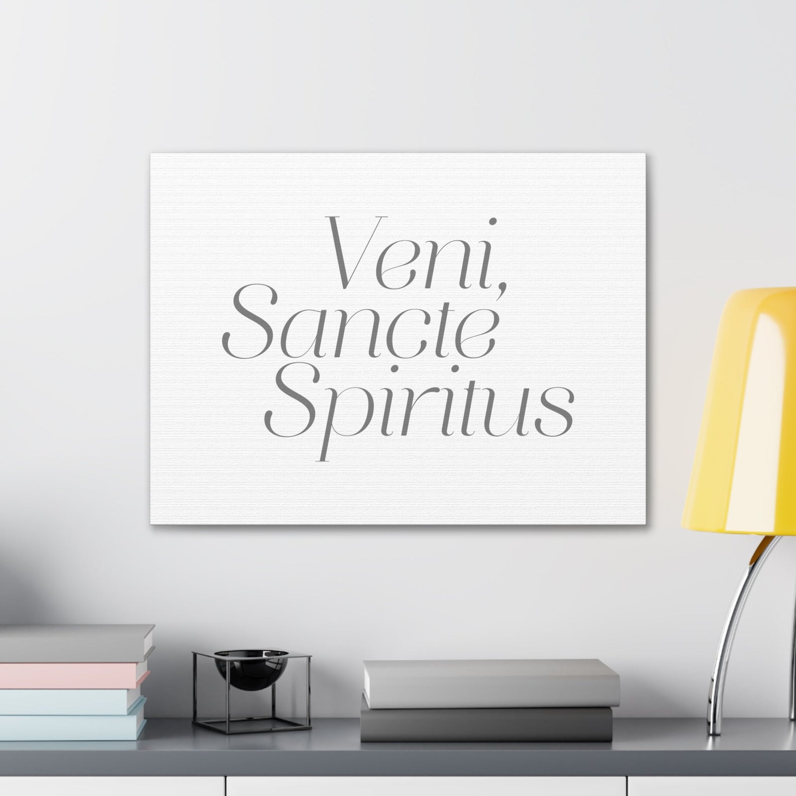Scripture Walls Veni, Sancte Spiritus John 15:26 Bible Verse Canvas Christian Wall Art Ready to Hang Unframed-Express Your Love Gifts