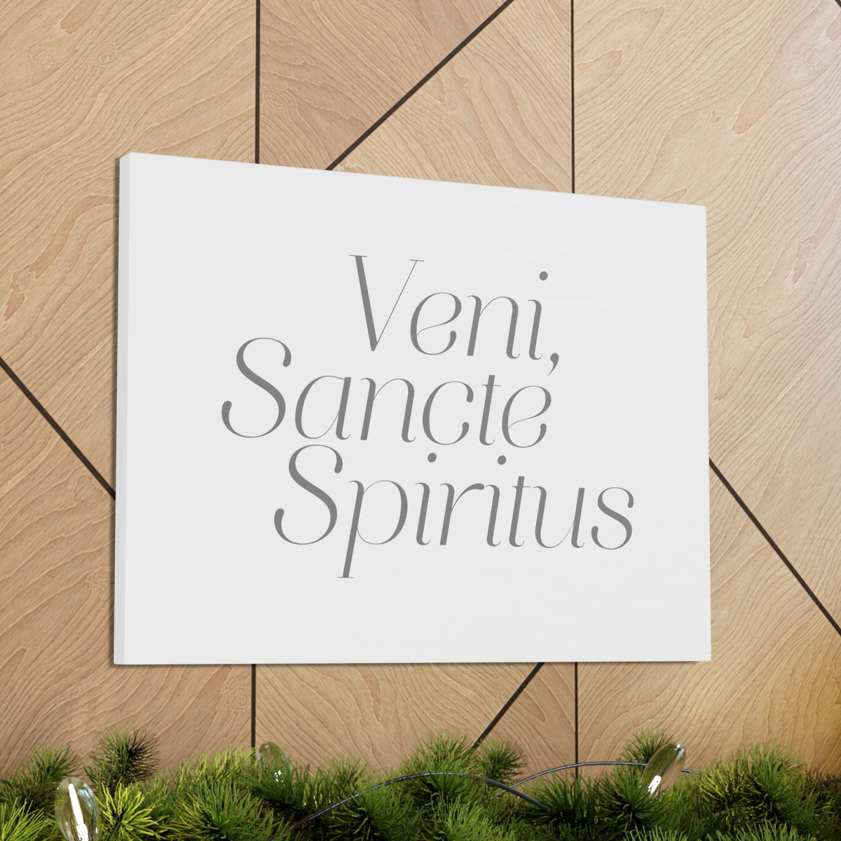 Scripture Walls Veni, Sancte Spiritus John 15:26 Bible Verse Canvas Christian Wall Art Ready to Hang Unframed-Express Your Love Gifts