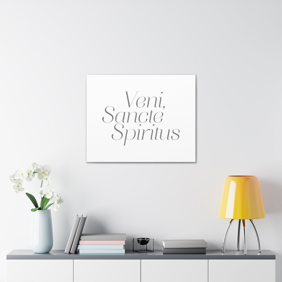 Scripture Walls Veni, Sancte Spiritus John 15:26 Bible Verse Canvas Christian Wall Art Ready to Hang Unframed-Express Your Love Gifts