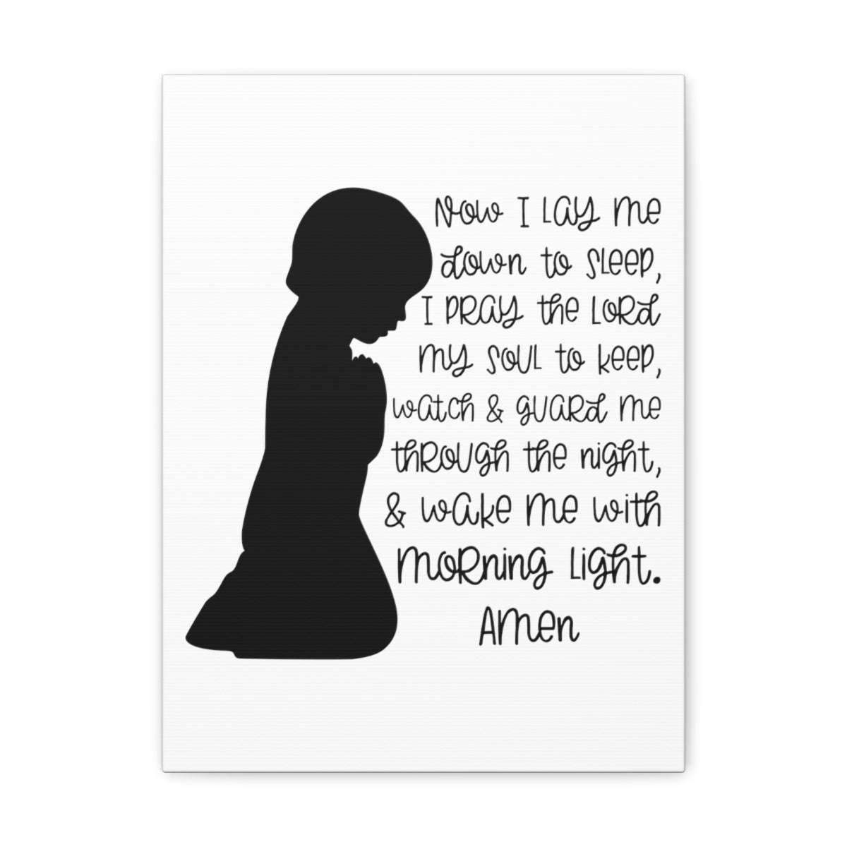 Scripture Walls Wake Me With Morning Psalms 4:8 Christian Wall Art Print Ready to Hang Unframed-Express Your Love Gifts