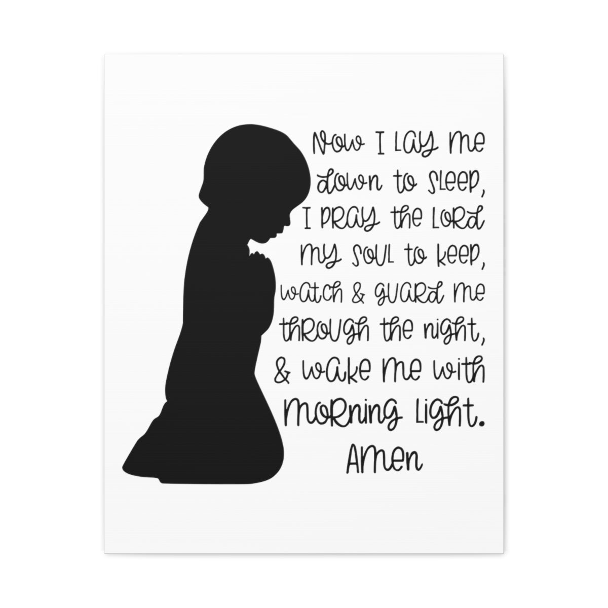 Scripture Walls Wake Me With Morning Psalms 4:8 Christian Wall Art Print Ready to Hang Unframed-Express Your Love Gifts