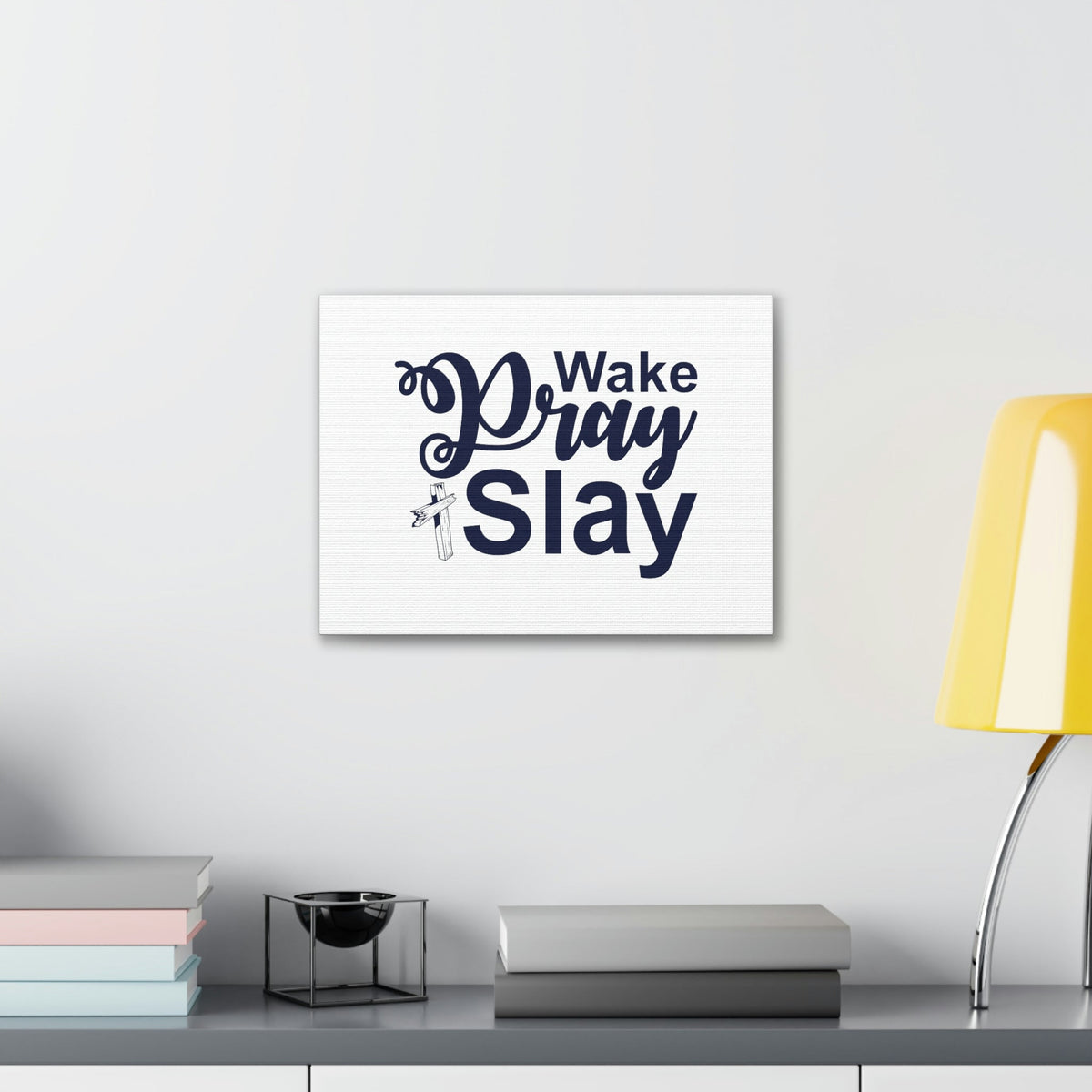 Scripture Walls Wake, Pray, Slay Ephesians 2:10 Christian Wall Art Bible Verse Print Ready to Hang Unframed-Express Your Love Gifts