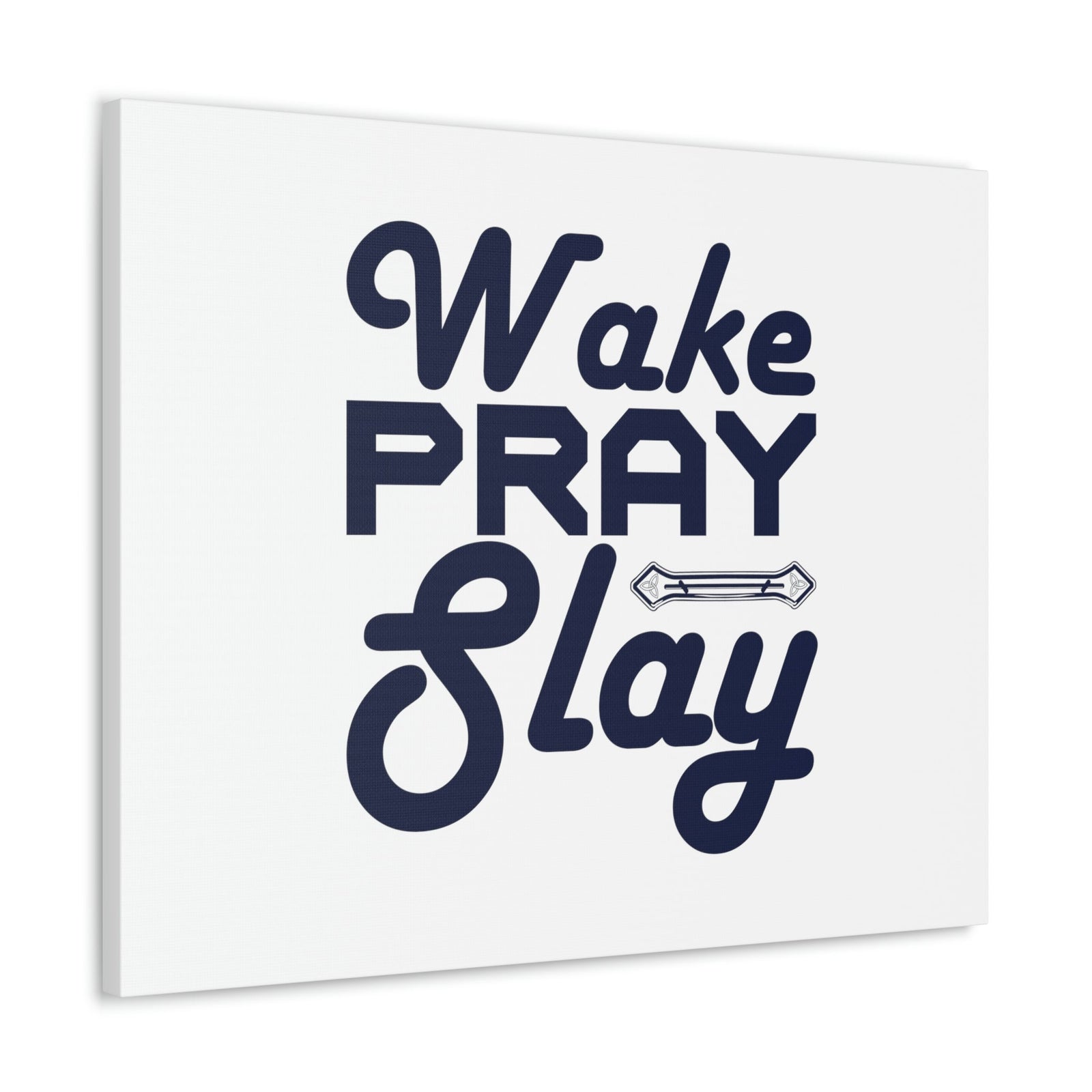 Scripture Walls Wake, Pray, Slay Luke 21:36 Ornament Bar Christian Wall Art Bible Verse Print Ready to Hang Unframed-Express Your Love Gifts