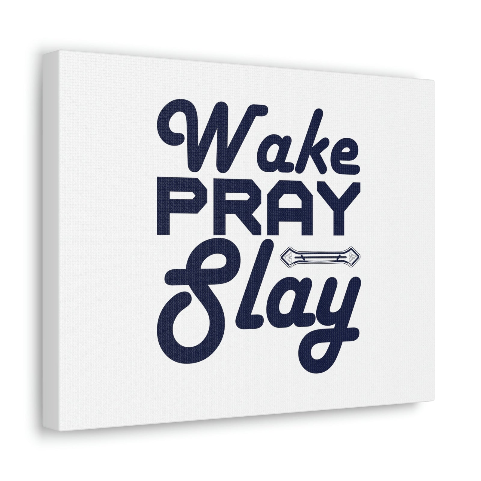 Scripture Walls Wake, Pray, Slay Luke 21:36 Ornament Bar Christian Wall Art Bible Verse Print Ready to Hang Unframed-Express Your Love Gifts
