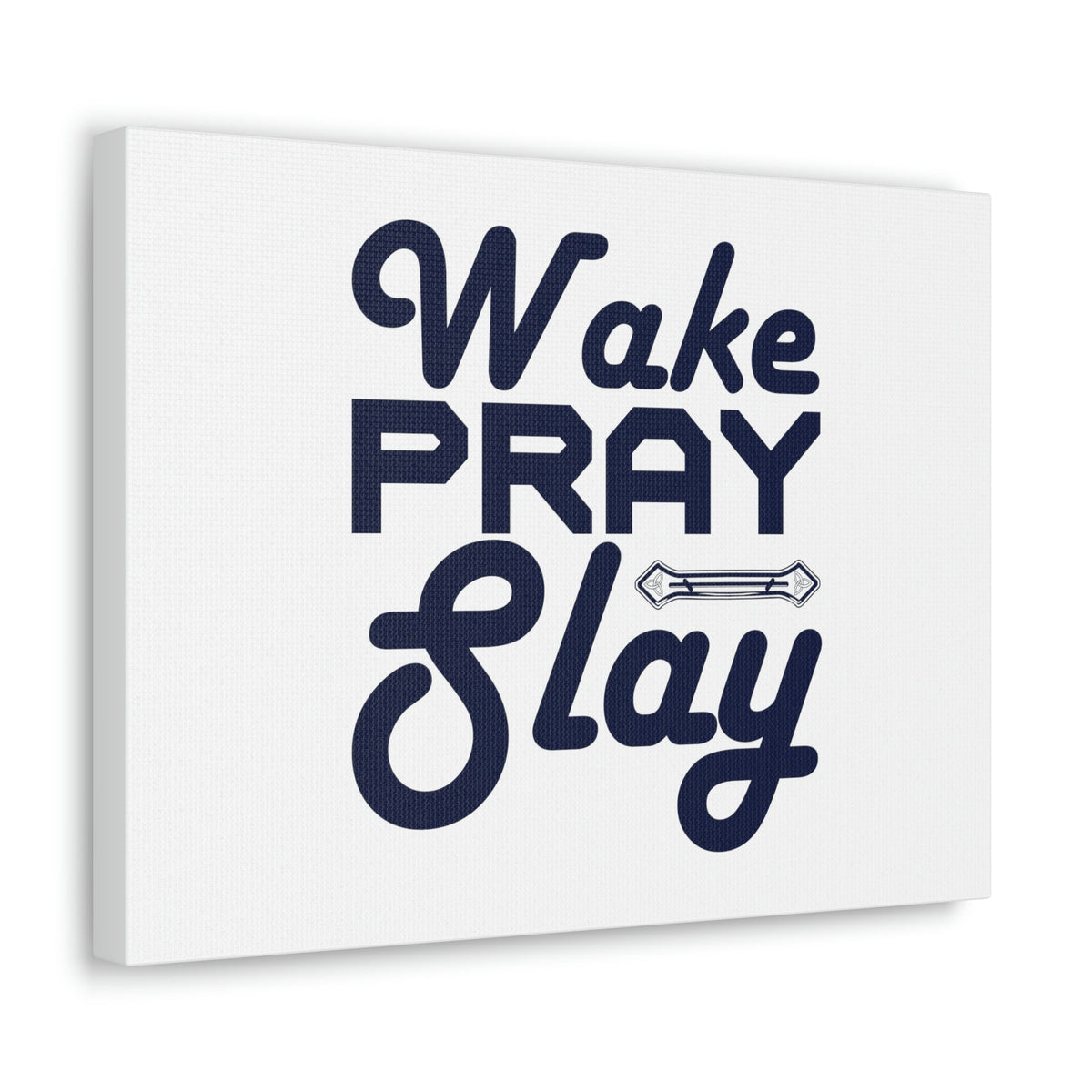Scripture Walls Wake, Pray, Slay Luke 21:36 Ornament Bar Christian Wall Art Bible Verse Print Ready to Hang Unframed-Express Your Love Gifts