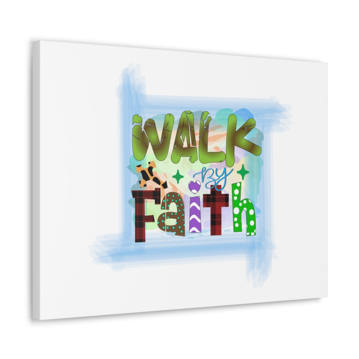 Scripture Walls Walk By Faith 1 John 5:4 Christian Wall Art Bible Verse Print Ready to Hang Unframed-Express Your Love Gifts