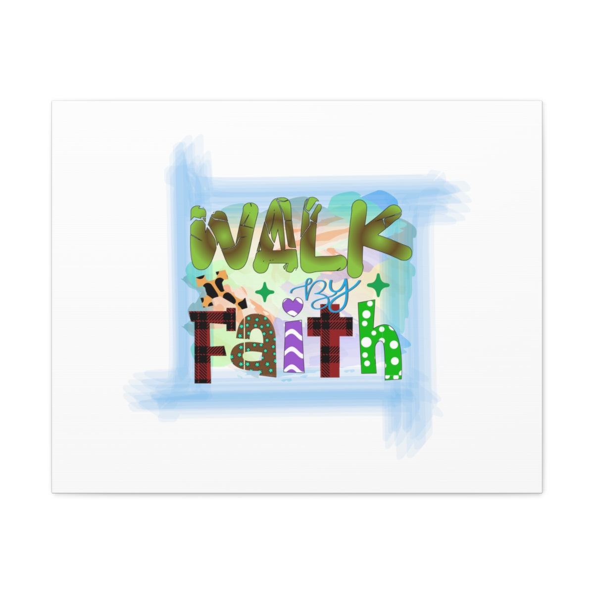 Scripture Walls Walk By Faith 1 John 5:4 Christian Wall Art Bible Verse Print Ready to Hang Unframed-Express Your Love Gifts