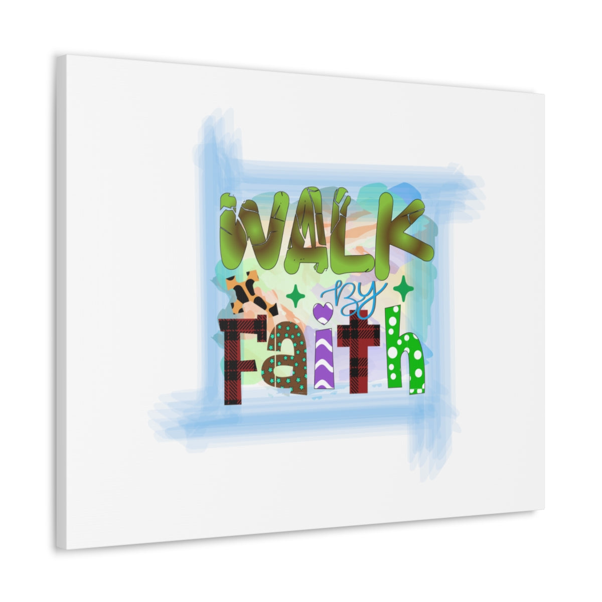 Scripture Walls Walk By Faith 1 John 5:4 Christian Wall Art Bible Verse Print Ready to Hang Unframed-Express Your Love Gifts