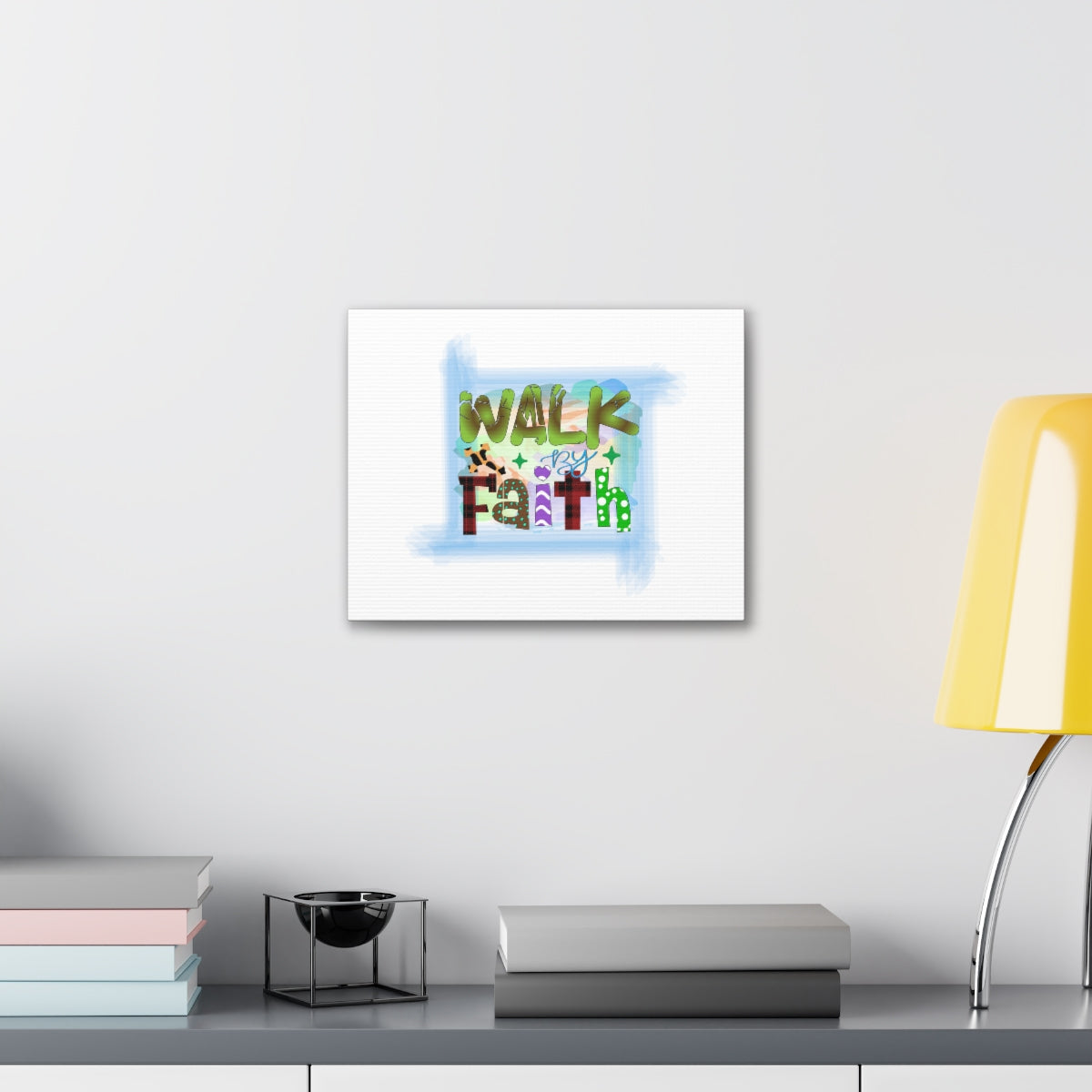 Scripture Walls Walk By Faith 1 John 5:4 Christian Wall Art Bible Verse Print Ready to Hang Unframed-Express Your Love Gifts