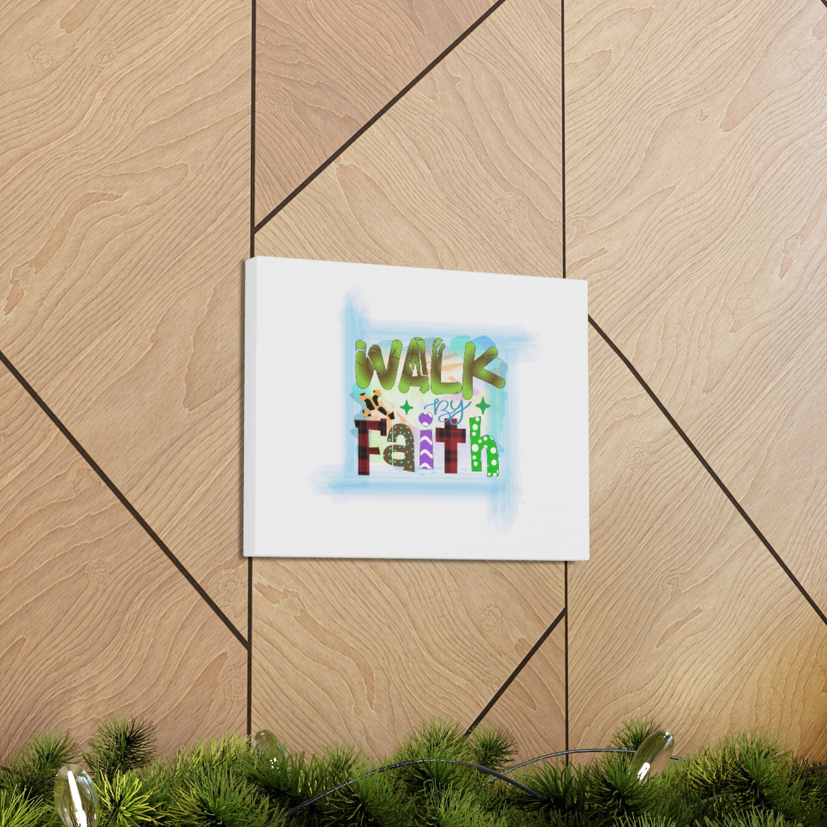 Scripture Walls Walk By Faith 1 John 5:4 Christian Wall Art Bible Verse Print Ready to Hang Unframed-Express Your Love Gifts