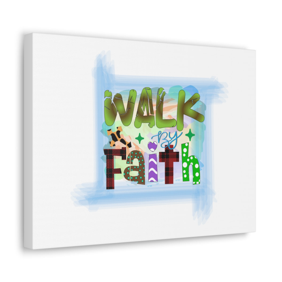 Scripture Walls Walk By Faith 1 John 5:4 Christian Wall Art Bible Verse Print Ready to Hang Unframed-Express Your Love Gifts