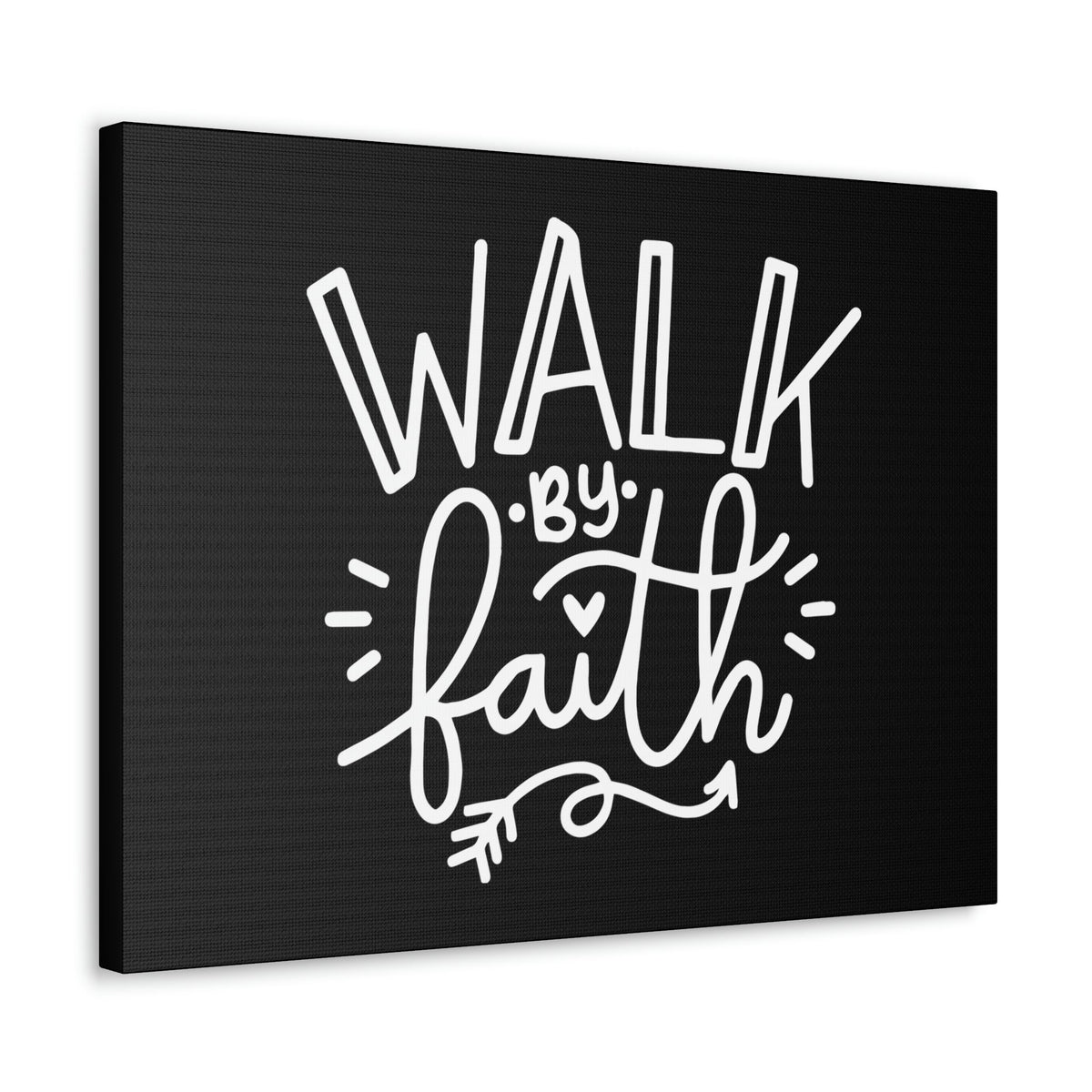Scripture Walls Walk By Faith 2 Corinthians 5:7 Arrow Outlined Christian Wall Art Bible Verse Print Ready to Hang Unframed-Express Your Love Gifts