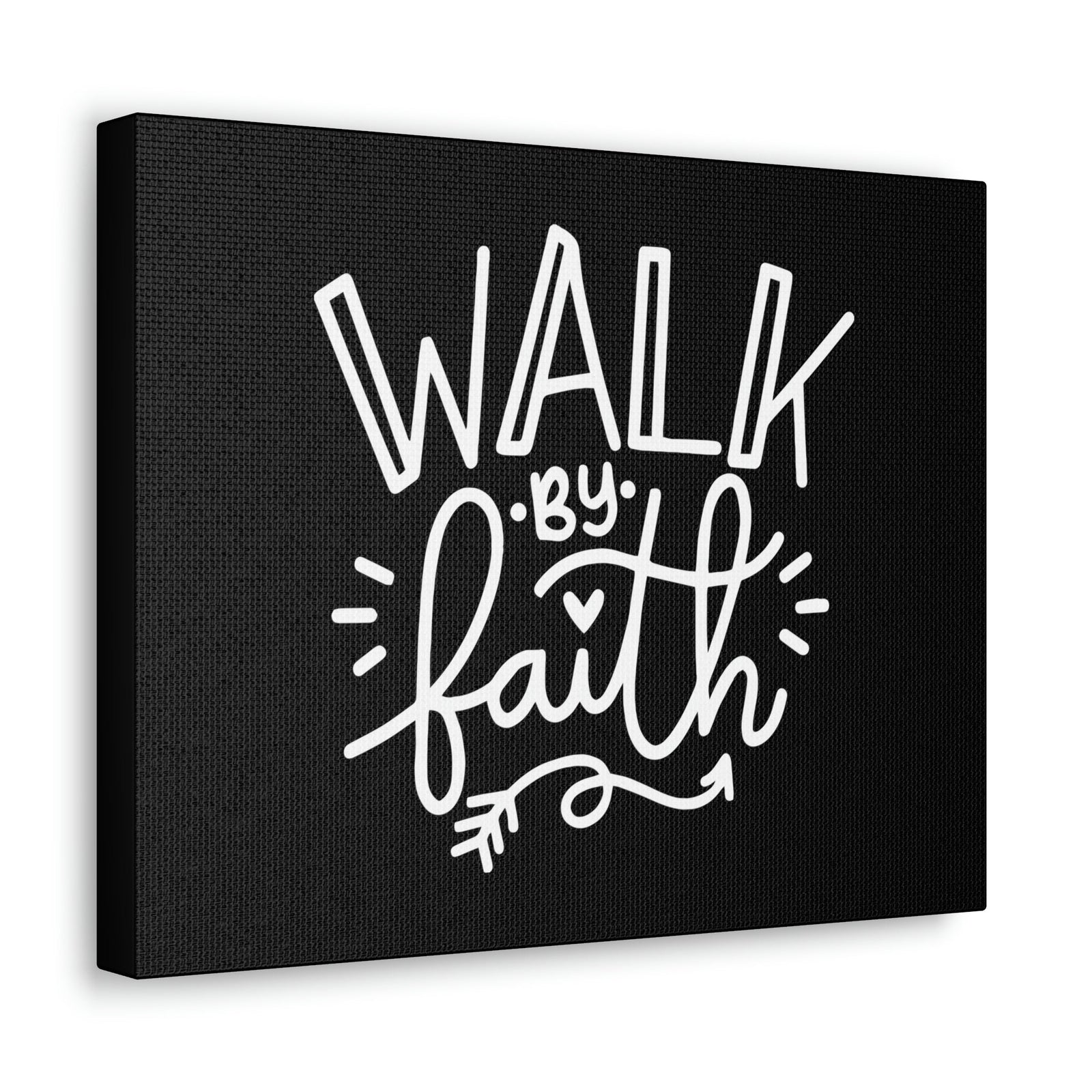Scripture Walls Walk By Faith 2 Corinthians 5:7 Arrow Outlined Christian Wall Art Bible Verse Print Ready to Hang Unframed-Express Your Love Gifts