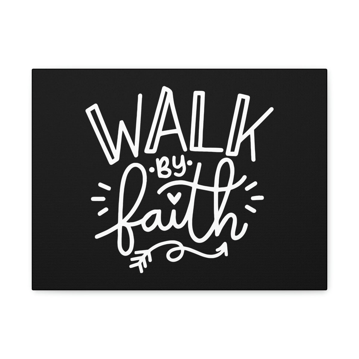 Scripture Walls Walk By Faith 2 Corinthians 5:7 Arrow Outlined Christian Wall Art Bible Verse Print Ready to Hang Unframed-Express Your Love Gifts