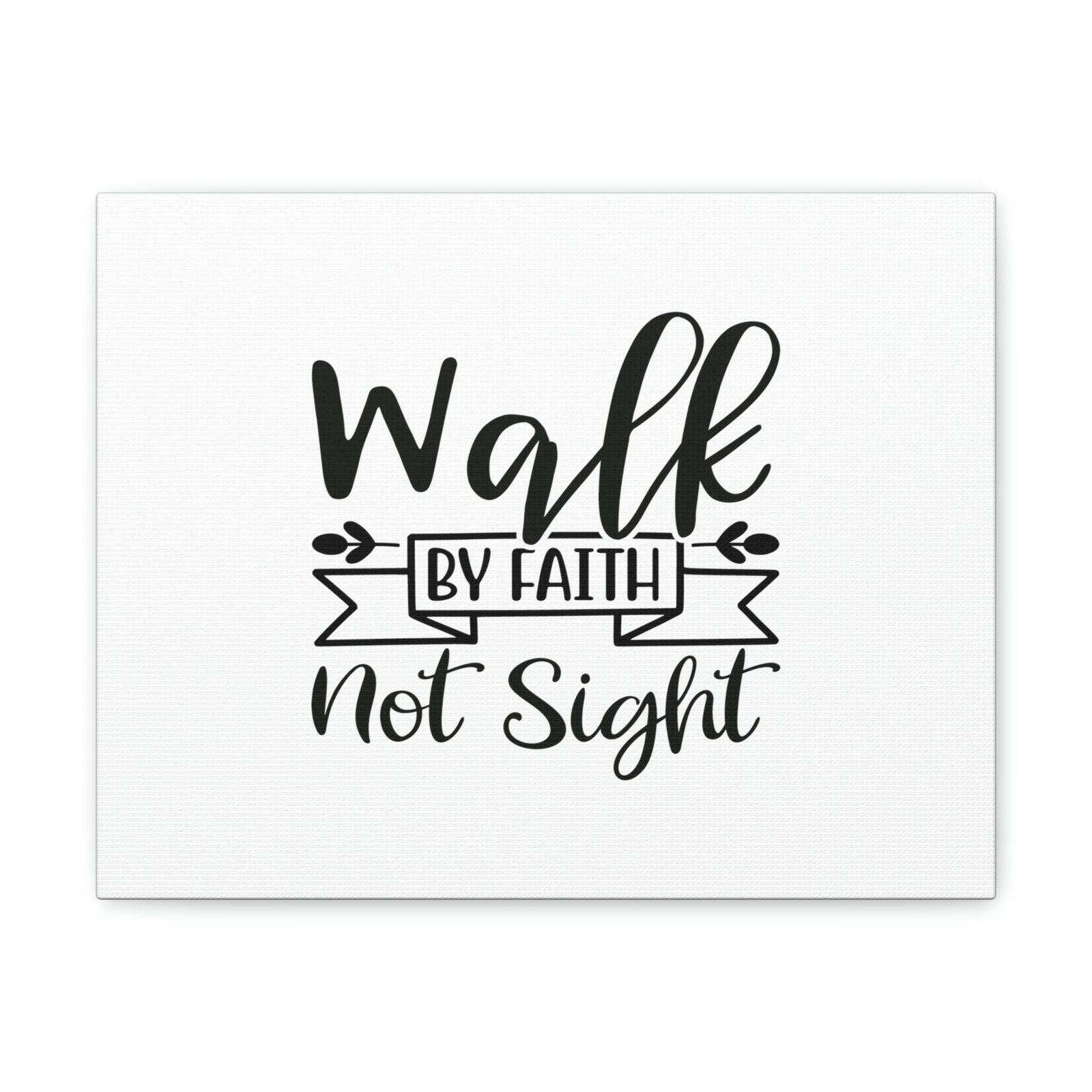 Scripture Walls Walk By Faith 2 Corinthians 5:7 Banner Christian Wall Art Bible Verse Print Ready to Hang Unframed-Express Your Love Gifts