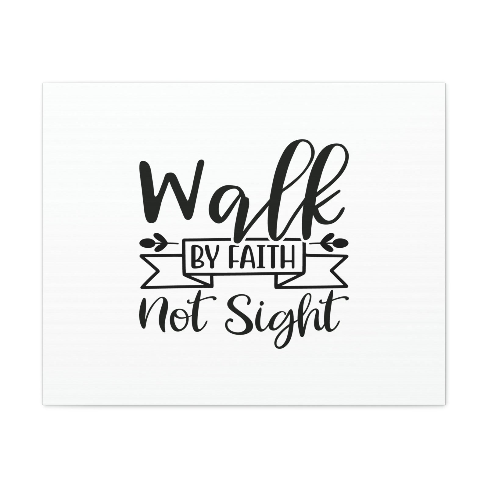 Scripture Walls Walk By Faith 2 Corinthians 5:7 Banner Christian Wall Art Bible Verse Print Ready to Hang Unframed-Express Your Love Gifts
