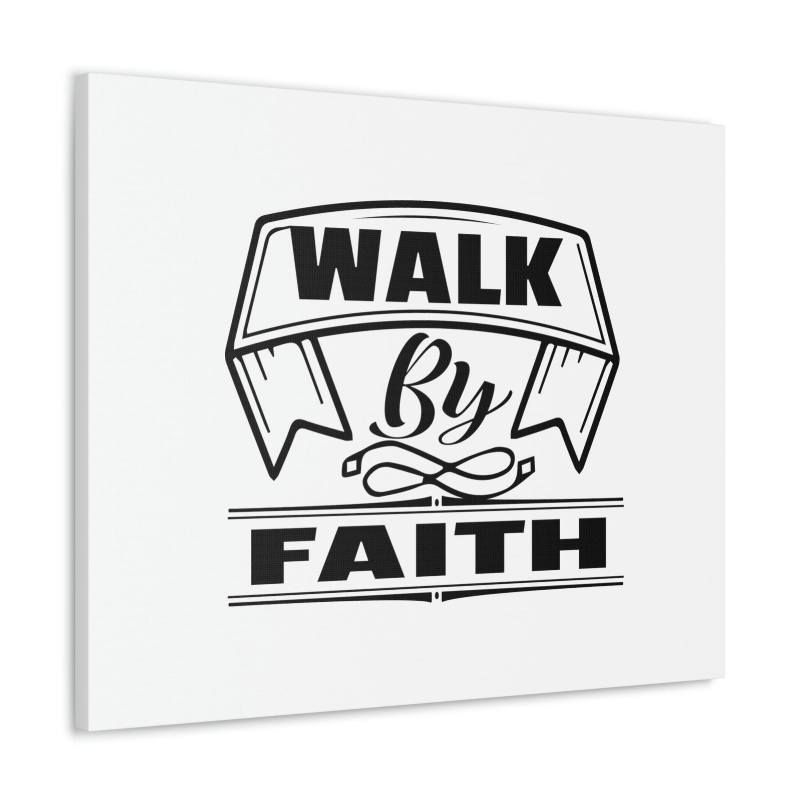Scripture Walls Walk By Faith 2 Corinthians 5:7 Banner Ornamental Christian Wall Art Bible Verse Print Ready to Hang Unframed-Express Your Love Gifts