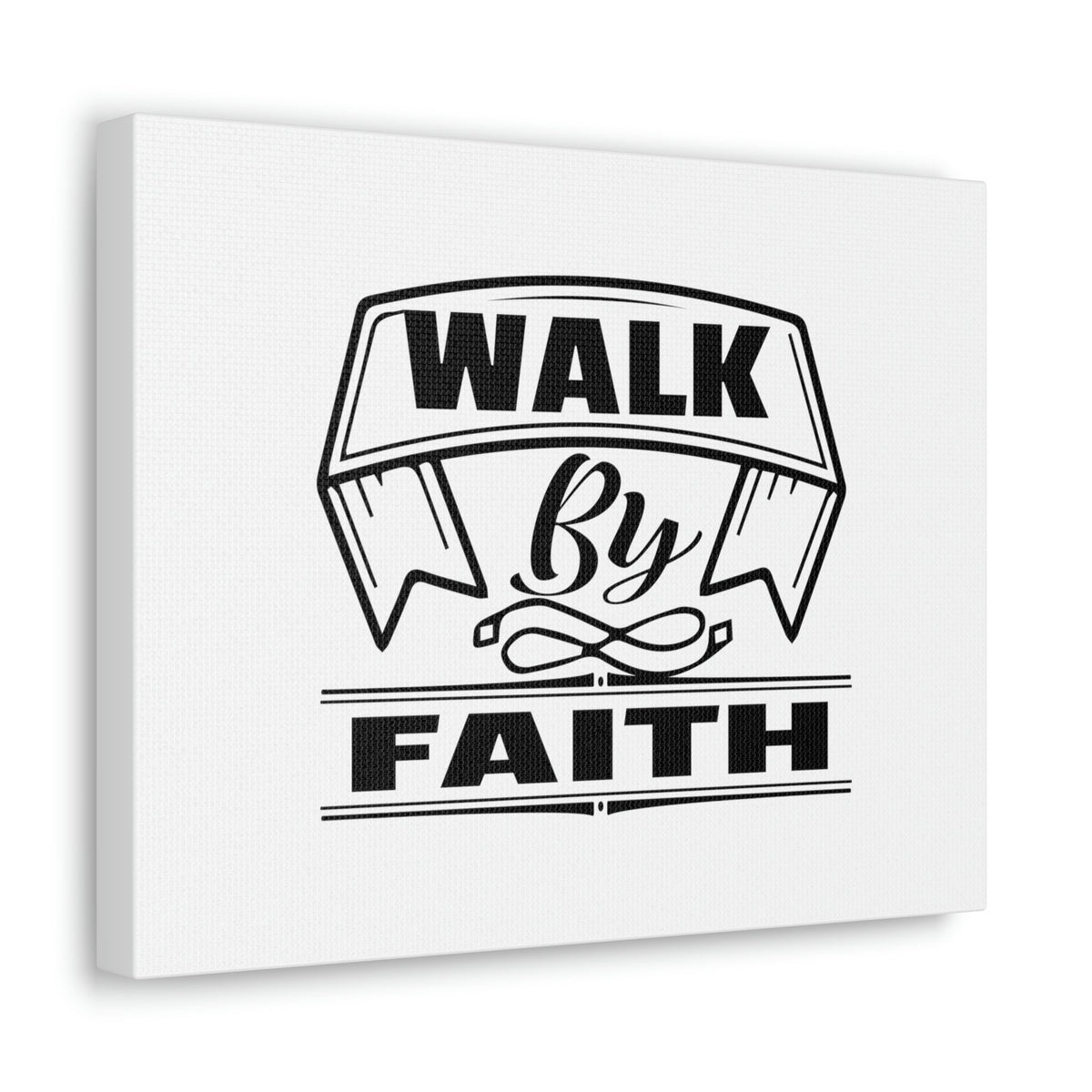 Scripture Walls Walk By Faith 2 Corinthians 5:7 Banner Ornamental Christian Wall Art Bible Verse Print Ready to Hang Unframed-Express Your Love Gifts