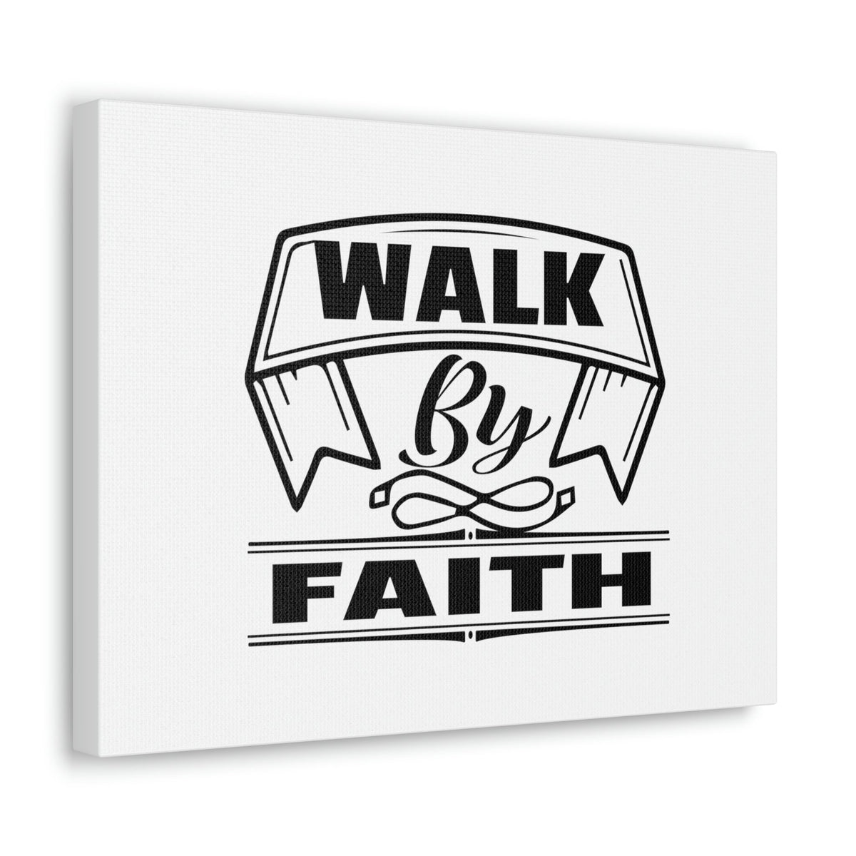 Scripture Walls Walk By Faith 2 Corinthians 5:7 Banner Ornamental Christian Wall Art Bible Verse Print Ready to Hang Unframed-Express Your Love Gifts
