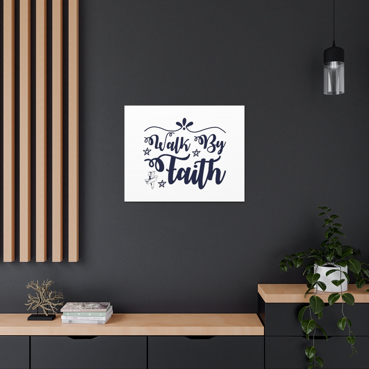 Scripture Walls Walk By Faith 2 Corinthians 5:7 Christian Wall Art Bible Verse Print Ready to Hang Unframed-Express Your Love Gifts