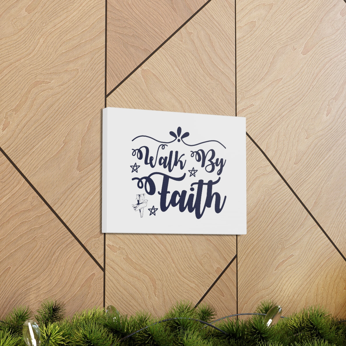 Scripture Walls Walk By Faith 2 Corinthians 5:7 Christian Wall Art Bible Verse Print Ready to Hang Unframed-Express Your Love Gifts