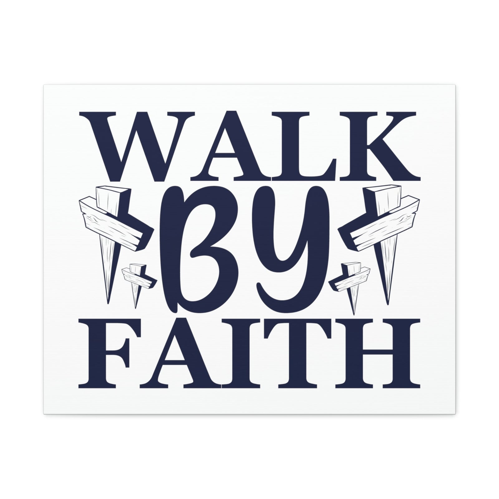 Scripture Walls Walk By Faith 2 Corinthians 5:7 Christian Wall Art Print Ready to Hang Unframed-Express Your Love Gifts