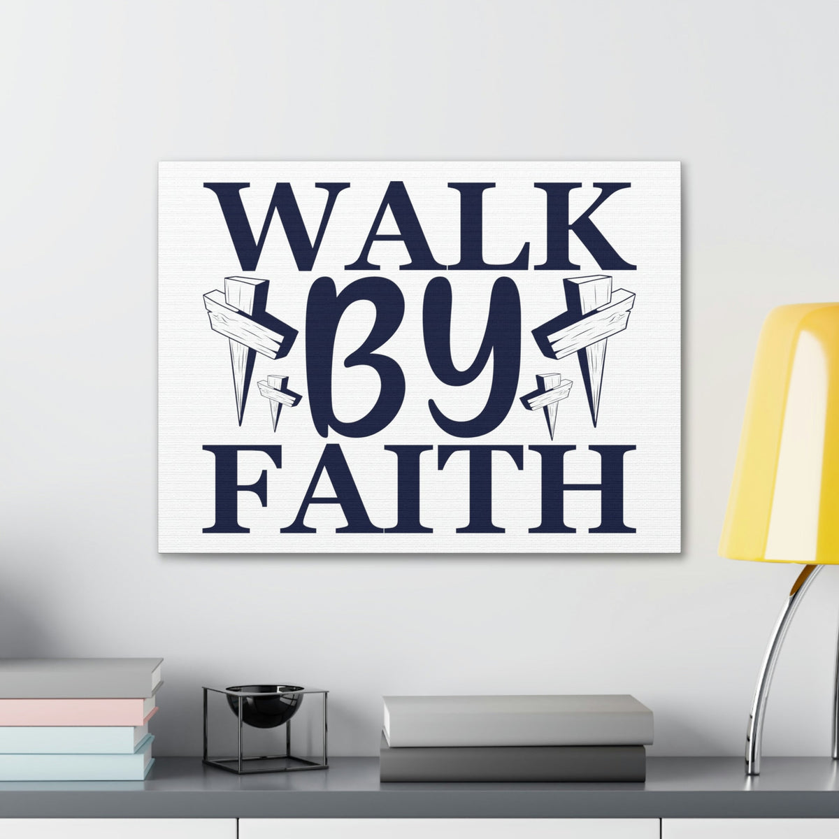 Scripture Walls Walk By Faith 2 Corinthians 5:7 Christian Wall Art Print Ready to Hang Unframed-Express Your Love Gifts