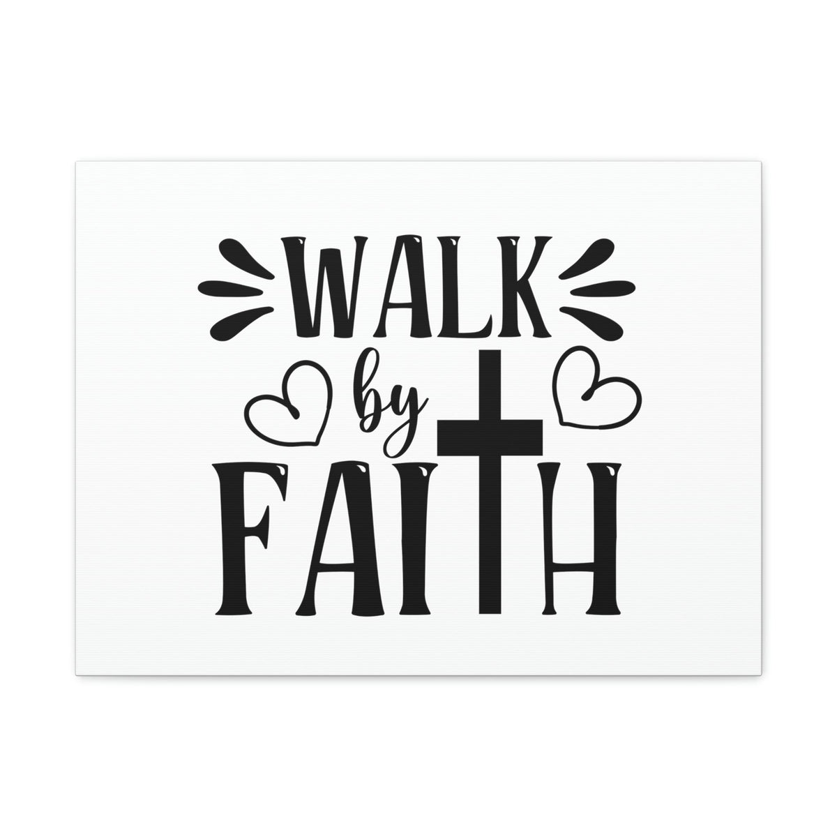 Scripture Walls Walk By Faith 2 Corinthians 5:7 Heart Christian Wall Art Bible Verse Print Ready to Hang Unframed-Express Your Love Gifts