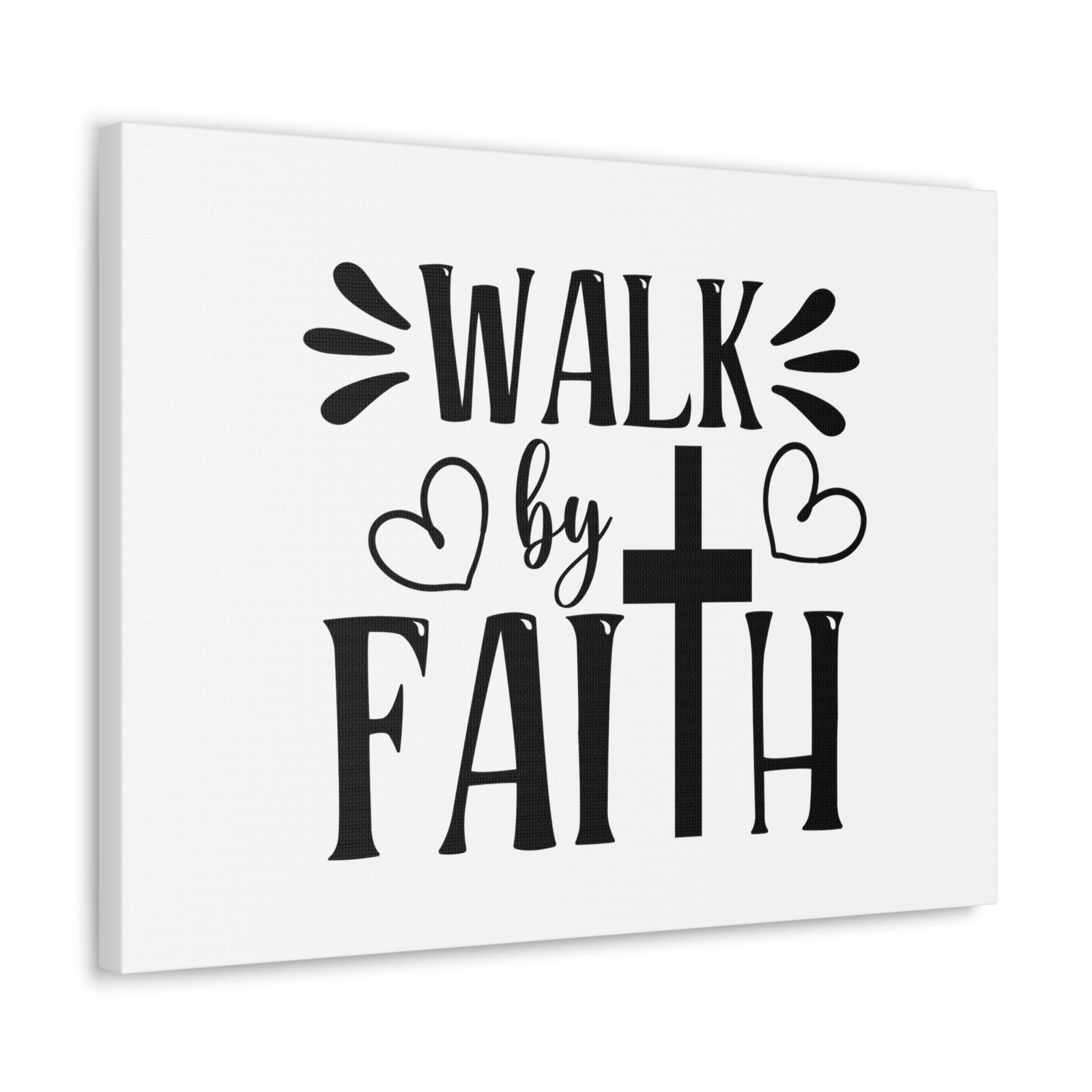 Scripture Walls Walk By Faith 2 Corinthians 5:7 Heart Christian Wall Art Bible Verse Print Ready to Hang Unframed-Express Your Love Gifts