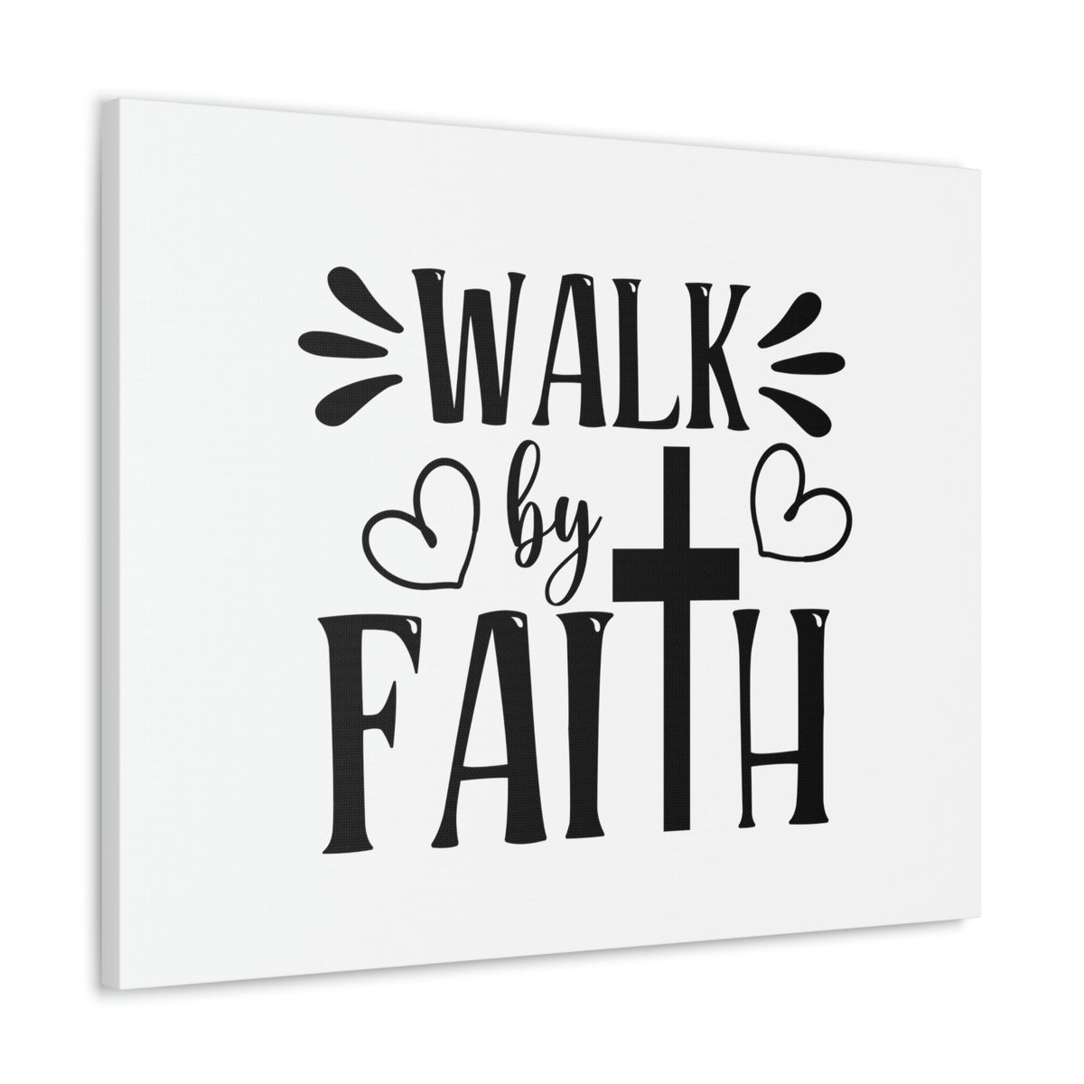 Scripture Walls Walk By Faith 2 Corinthians 5:7 Heart Christian Wall Art Bible Verse Print Ready to Hang Unframed-Express Your Love Gifts