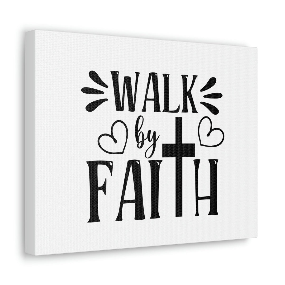 Scripture Walls Walk By Faith 2 Corinthians 5:7 Heart Christian Wall Art Bible Verse Print Ready to Hang Unframed-Express Your Love Gifts
