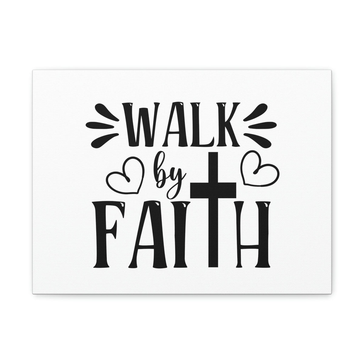 Scripture Walls Walk By Faith 2 Corinthians 5:7 Heart Christian Wall Art Bible Verse Print Ready to Hang Unframed-Express Your Love Gifts