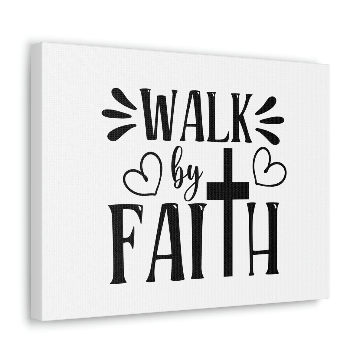 Scripture Walls Walk By Faith 2 Corinthians 5:7 Heart Christian Wall Art Bible Verse Print Ready to Hang Unframed-Express Your Love Gifts