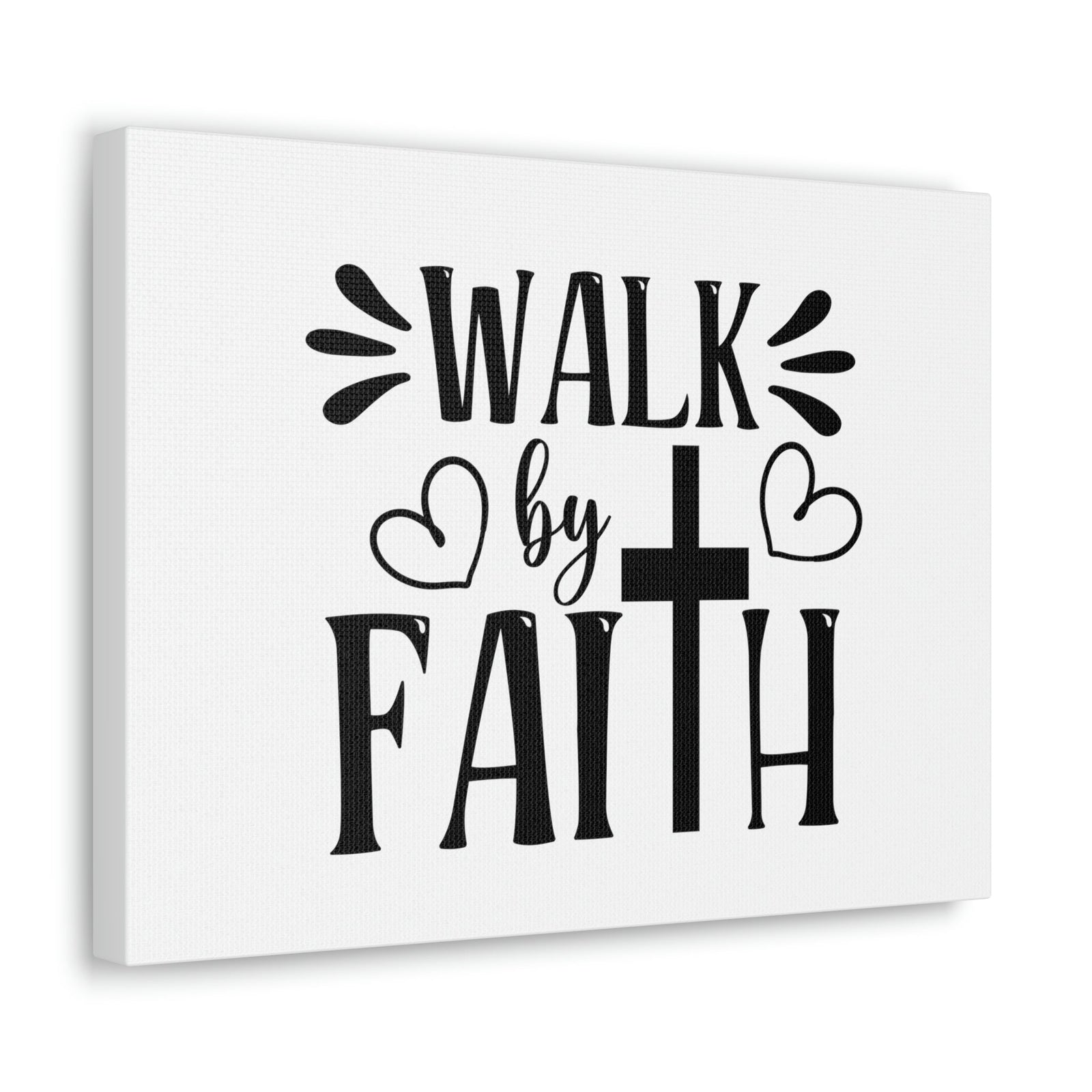 Scripture Walls Walk By Faith 2 Corinthians 5:7 Heart Christian Wall Art Bible Verse Print Ready to Hang Unframed-Express Your Love Gifts