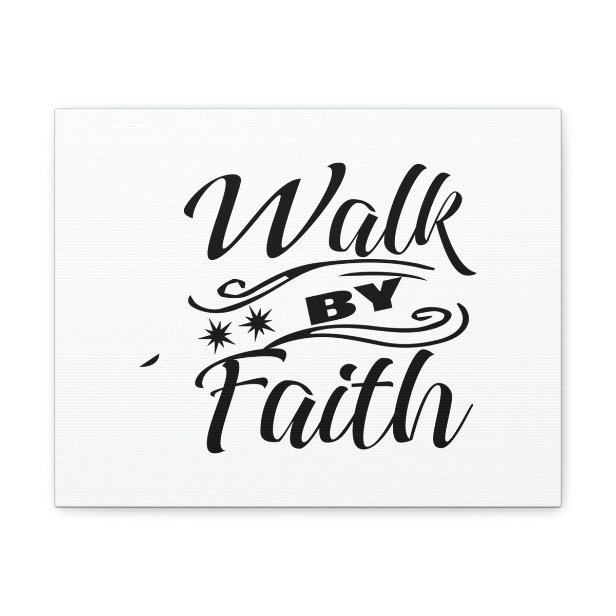 Scripture Walls Walk By Faith 2 Corinthians 5:7 Two Star Christian Wall Art Bible Verse Print Ready to Hang Unframed-Express Your Love Gifts