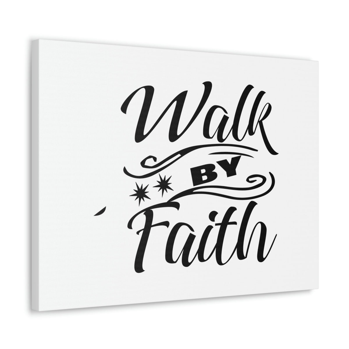 Scripture Walls Walk By Faith 2 Corinthians 5:7 Two Star Christian Wall Art Bible Verse Print Ready to Hang Unframed-Express Your Love Gifts