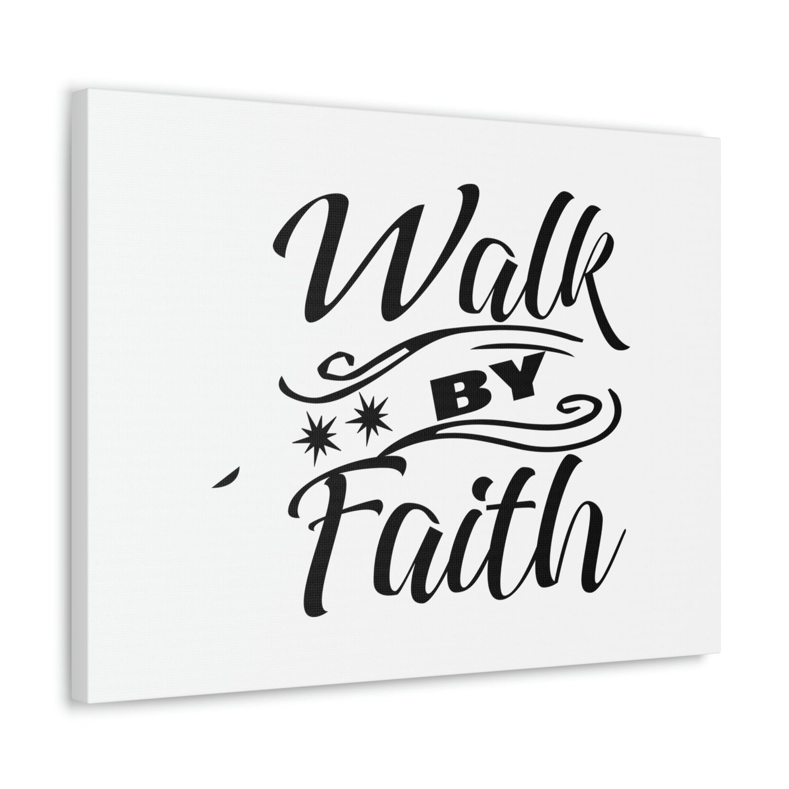 Scripture Walls Walk By Faith 2 Corinthians 5:7 Two Star Christian Wall Art Bible Verse Print Ready to Hang Unframed-Express Your Love Gifts