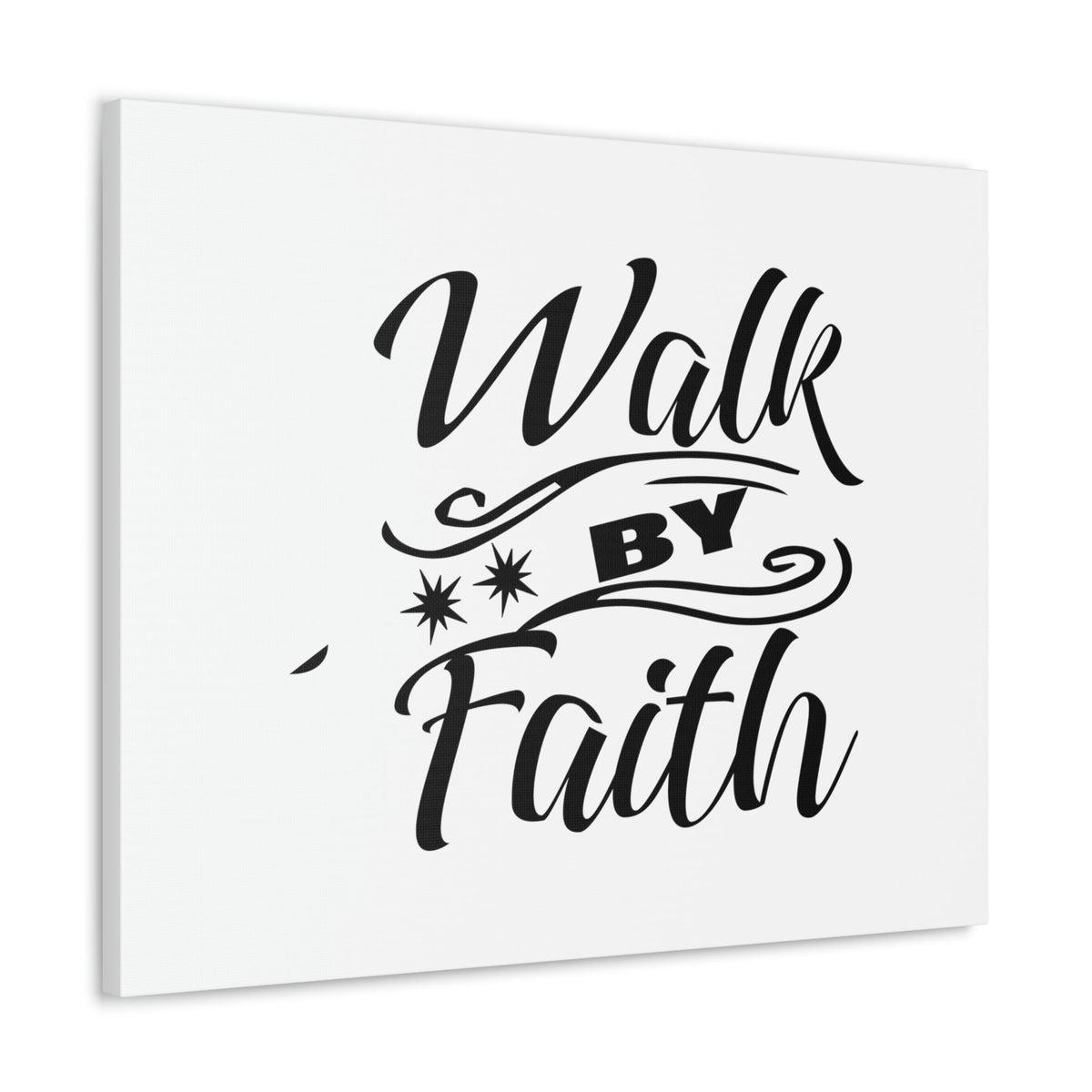 Scripture Walls Walk By Faith 2 Corinthians 5:7 Two Star Christian Wall Art Bible Verse Print Ready to Hang Unframed-Express Your Love Gifts