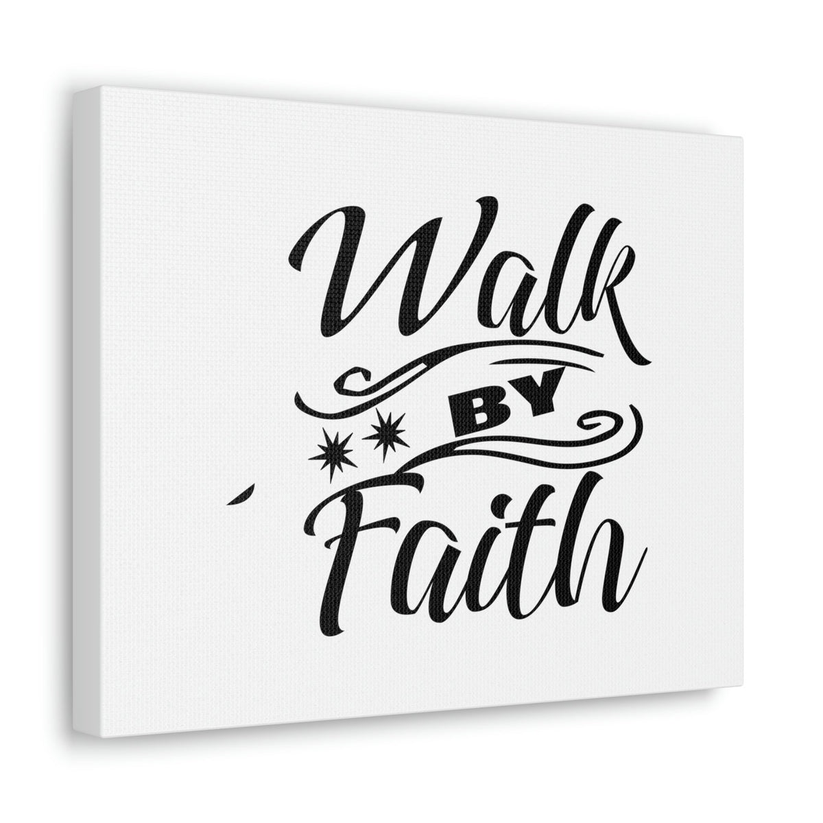 Scripture Walls Walk By Faith 2 Corinthians 5:7 Two Star Christian Wall Art Bible Verse Print Ready to Hang Unframed-Express Your Love Gifts