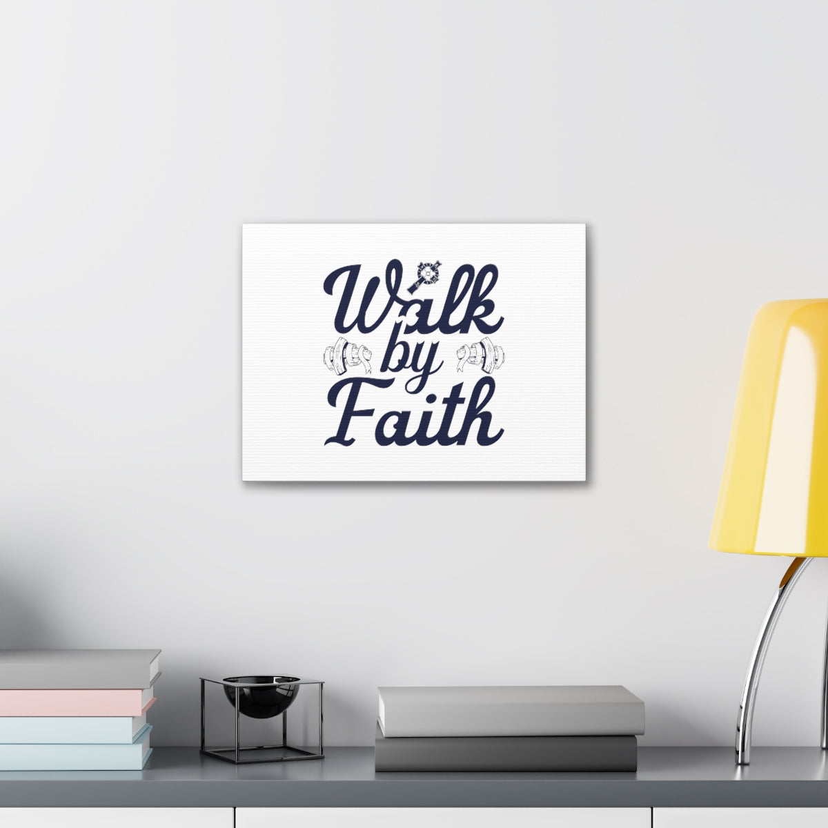 Scripture Walls Walk By Faith Ephesians 2:8 Christian Wall Art Bible Verse Print Ready to Hang Unframed-Express Your Love Gifts