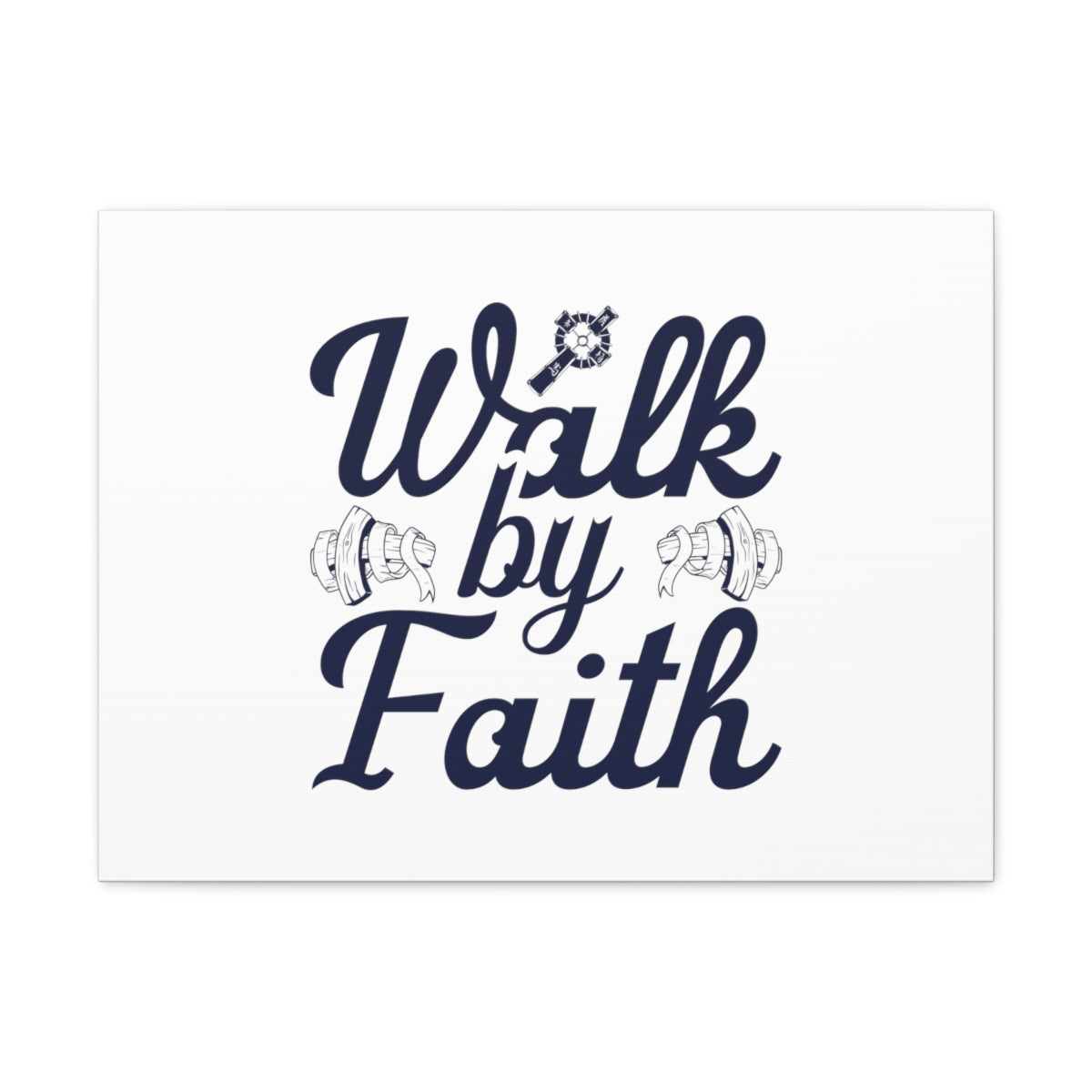 Scripture Walls Walk By Faith Ephesians 2:8 Christian Wall Art Bible Verse Print Ready to Hang Unframed-Express Your Love Gifts