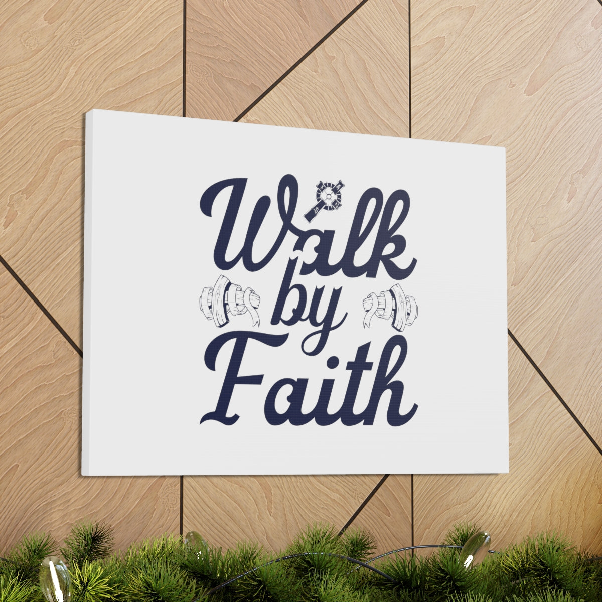 Scripture Walls Walk By Faith Ephesians 2:8 Christian Wall Art Bible Verse Print Ready to Hang Unframed-Express Your Love Gifts