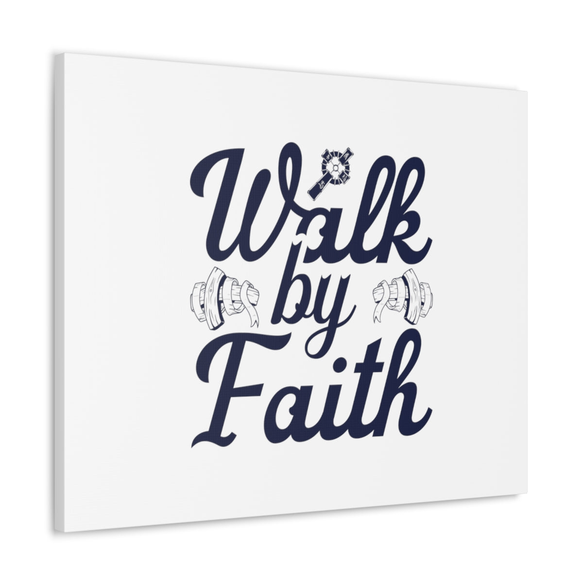 Scripture Walls Walk By Faith Ephesians 2:8 Christian Wall Art Bible Verse Print Ready to Hang Unframed-Express Your Love Gifts